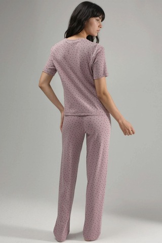 Hiccup %100 Pamuk Kısa Kollu Pijama Takımı Ellie Collection Lila Mor