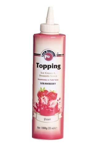 Topping Çilek Aromalı Dondurma Ve Tatlı Sosu 1000gr Diğer