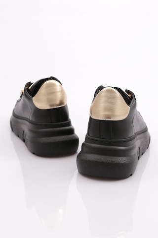 Dgn Es864 Kadin Kalin Kristal Taşli Sneakers Ayakkabi ES864-2007-R123499 Siyah