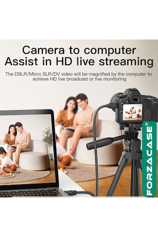 Forzacase Micro Hdmı To Hdmı Kablo 2m Raspberry Pi Kamera Gopro Uyumlu Çevirici - Fc1198 1 Adet