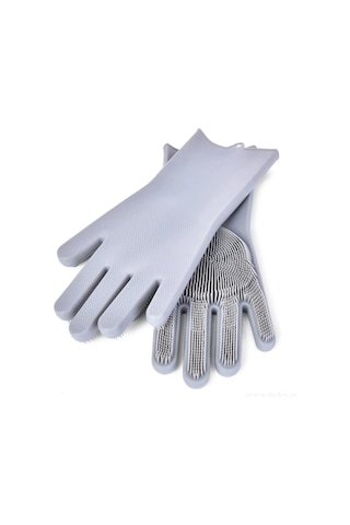 Sihirli Silikon Bulaşık Eldiveni Tırtıklı Magic Gloves Eldiven