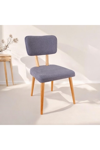 Polly Ahşap Sandalye Gri 1 Adet