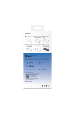 Momax GlassPro+ Anti-Spy HD Apple Uyumlu iPhone 16 Plus Tempered Glass Ekran Koruyucu