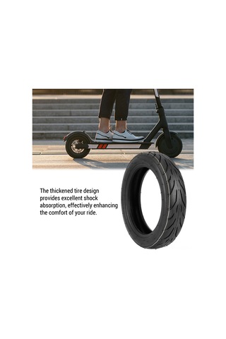 Yuntech01 9 Numara Kaykay F20/f25/f30/f40 İçin 10 İnç 10 2.125 Kalınlastırılmış Dayanıklı Lastik Seti Dış Lastik + İç Lastik Çok Renkli