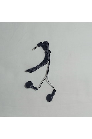 Mikrofonsuz Aux Jacklı Siyah Kulaklık 1 Metre 1 Metre