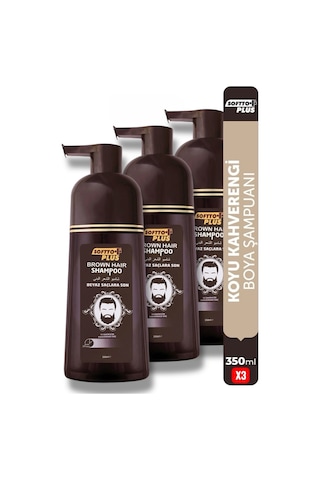 Hair Kahverengi Şampuan Üçlü Set 350 Ml X 3 Adet Tüm Saç Tipleri