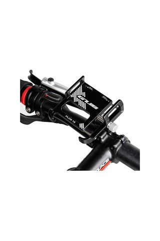 Gub Alüminyum Bisiklet Telefon Tutucu 360 Derece Dönen Siyah