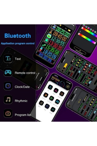 Artfulabode Rgb Panel Mobil Matrix Led Kumandalı Hareketli Ekran Dijital Dv