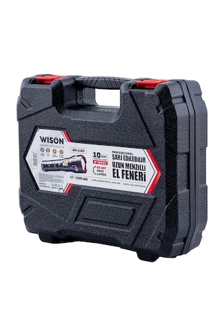 Lunaev Ws-1150 Uzun Menzilli 60 Watt 5500 Lümen Profesyonel Güçlü El Feneri Açık Ahşap