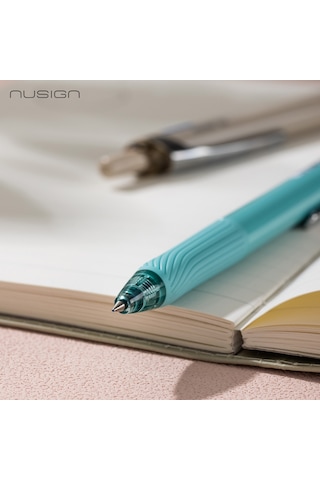 Nusıgn 0.7 Mm Jel Kalem Mavi Mürekkep Ergonomik Yazım Kalemi Blue