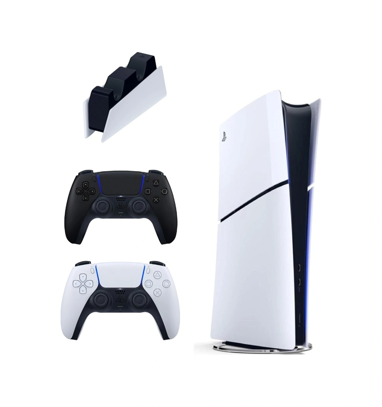 Playstation 5 Slim Digital 825 GB + Şarj İstasyonu + 2. Siyah Dualsense İthalatçı Garantili