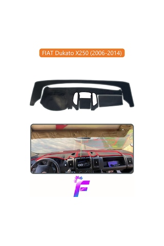 Fıat Ducato 2006-2014 Torpido Örtüsü Güneşten Korur Kolay Montaj Tam Uyum Tam Koruma E52 Kahverengi