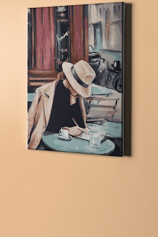 Webstyle Sayılarla Boyama Seti Kasnaklı Yazar 50x65 Cm
