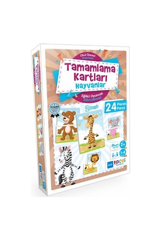 Eğitici Puzzle Oyun & Tamamlama Kartları - Hayvanlar Eğitici Puzzle Oyun & Tamamlama Kartları - Hayvanlar