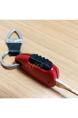 Ayyüce 3d, Alfa 156 Sert Plastikten Kırmızı Anahtar Düğmesi ,1x