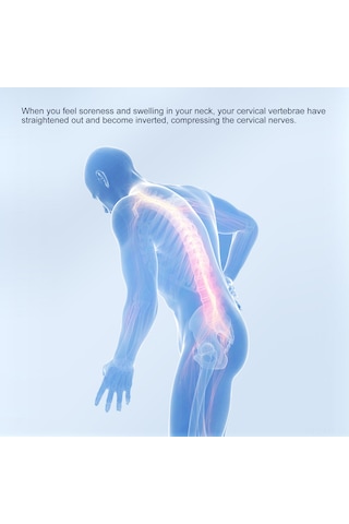 Mufunye Beyaz Boyun Masaj Cihazı, 6 Modlu 15 Seviye İntensite, 38-42 C Isıtma, Usb Şarjlı Akıllı Tıbbi Masaj Aleti Çok Renkli