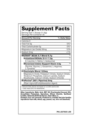 Mutant Bcaa 9.7 New 348 G