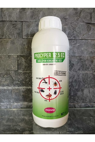 Profarm Procyper 12.5 Ec 1 Lt Genel Haşere Ilacı ( Bit,Pire,Kene,Kalöriferler Böceği,Sivrisinek,Kar