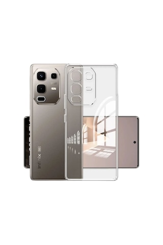 Infinix Note 50 Pro Plus Uyumlu Silikon Kılıf - Kamera Korumalı Esnek Pastel Renk Kapak-Şeffaf