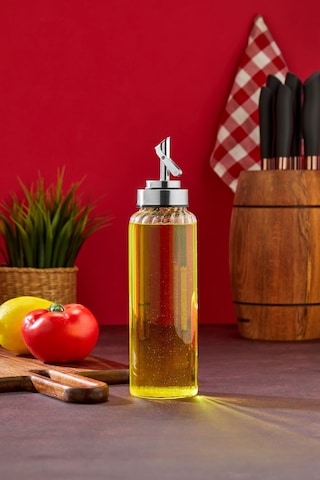 Cooker 510 Ml Borosilikat Cam Yağdanlık Şeffaf