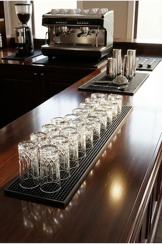 Siliconly Bar Mat 60x15 %100 Silikon Kaymaz Sıvı Tutucu Bardak/kafe/bar Diğer