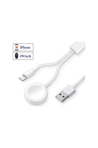Ally 2in1 Apple Watch Uyumlu Şarj- İphone Usb Şarj Kablosu- 5775