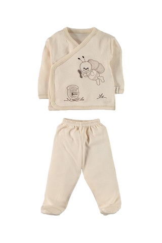 Yeni Doğan Erkek Kız Bebek Zıbın Seti 8'li Organik 0-4 Ay Hastane Çok Renkli