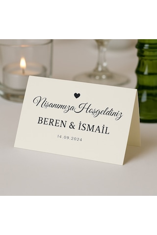 15 Adet Söz, Nişan, Düğün, Kına Masa Kartı