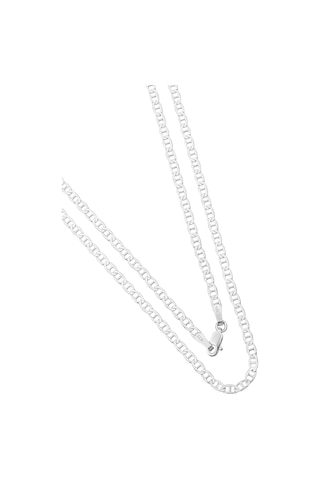 925 Ayar Gümüş Bar Model Zincir Kolye Genişlik 2,8 Mm