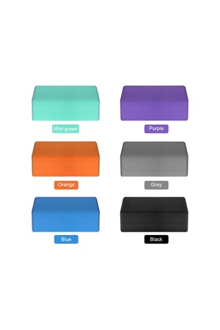 Geeksen Turuncu Eva Yoğunluklu Yoğa Bloku - Denge Ve Doğru Konum İçin Dayanıklı, Kaymazsız Yuvarlatılmış Kenarlar, 1 Adet Turuncu