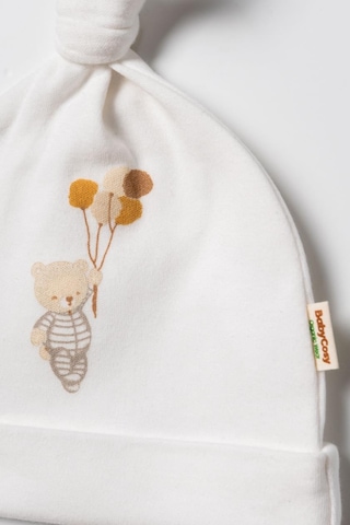 Babycosy Organic Wear Bebek 3'lü Şapka %100 Organic Pamuk - Yenidoğan Serisi - Csy3068 Ekru