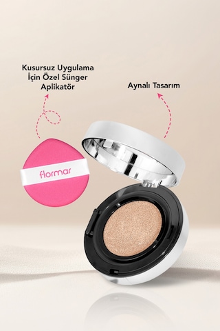 Flormar K-Spirit Cover Up Yüksek Kapatıcı & Uzun Süre Kalıcı Yarı Mat Bitişli Fondöten 002 Cream