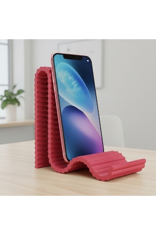 Kırmızı Çok Pozisyonlu Kullanılabilir Cep Telefonu Tablet Tutucu Cep Telefonu Tutacağı Standı Kırmızı