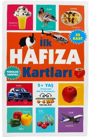 '+2 Yaş İlk Hafıza Kartları (0-6 Yaş Yayınları)