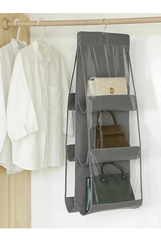 Homlove Çamaşır Ve Çanta Saklama Asma Düzenleyici 143634214 Gri