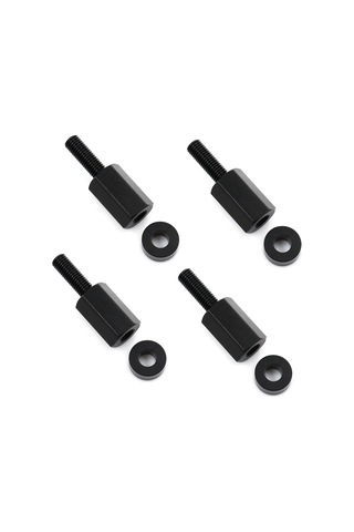 Padalink Can Am X3 İçin 4 Adet Siyah Alüminyum Koltuk Yükseltici Seti, Yastıkçıklı