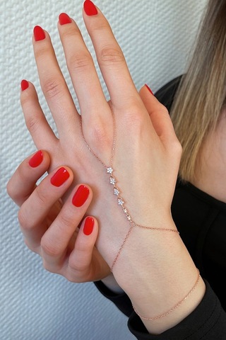 925 Ayar Gümüş Rose Dizi Yıldızlar Şahmeran - 45099501 Rose Gold