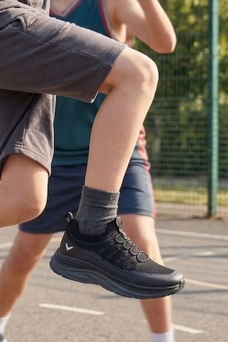 In Step Aeroknit Pro Ultra Hafif Bağcıksız Erkek/kız Spor Ayakkabı - Siyah