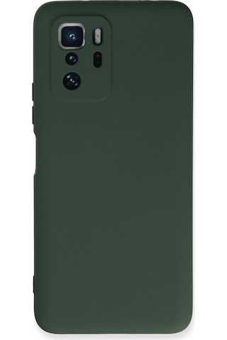 Newface Xiaomi Poco X3 Gt Kılıf Nano İçi Kadife Silikon - Semeglbl - 85 Koyu Yeşil