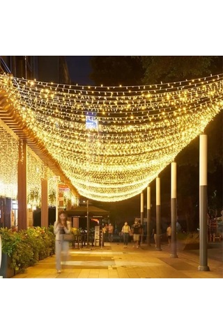10m 100 Led Damla Uçlu Gün Işığı Şeffaf Kablo