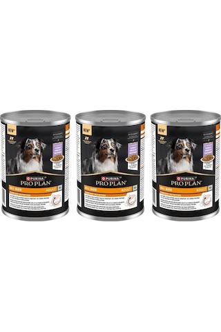 Pro Plan Hindi Etli Yetişkin Köpek Konservesi 400 Gr 3 Adet