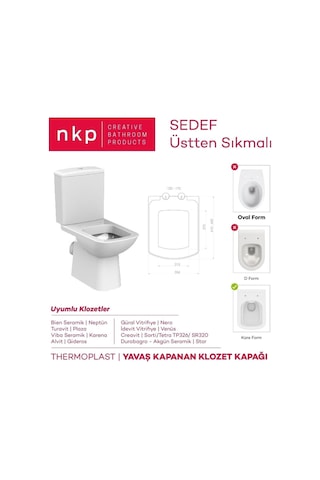 Nkp Sedef Amartisörlü Klozet Kapağı Diğer