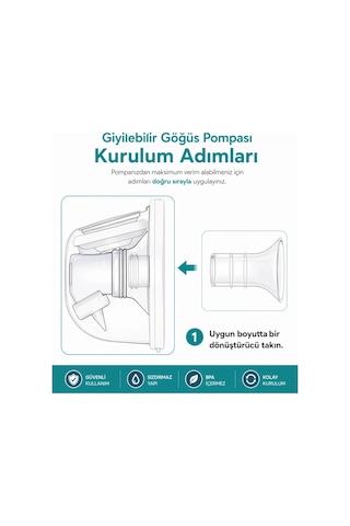 Babyhope Göğüs Pompası Kalkanı Silikon Flanş Küçültücü 13-15-17mm