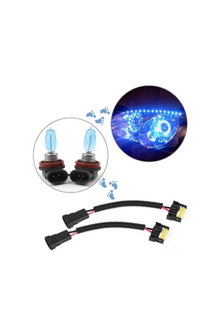 Xindoker H11 Faro Bulb Bağlantı Kablosu, 9006/hb4/9012 Uyumlu, Porselen Malzeme, Plug & Play, 2 Adet Seti