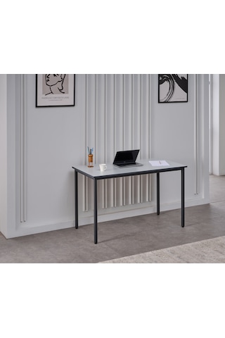 Arpelia Çalışma Masası 125x65 Cm (Gri - Lava)