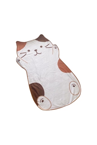 Suntek Yaz Kompakt Yumuşak Için Sevimli 1.5m Kedi Desenli Beyaz Beyaz