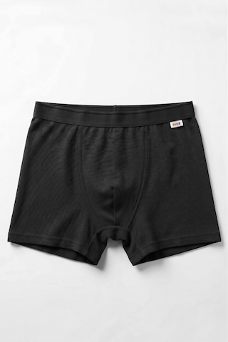 Just Inner Erkek Pamuklu Boxer Pike Kumaş Ergonomik Tasarım 137001 Siyah