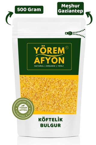 Yörem Afyon Meşhur Gaziantep Yeni Mahsul Organik Tarım Köftelik Bulgur 500gr.