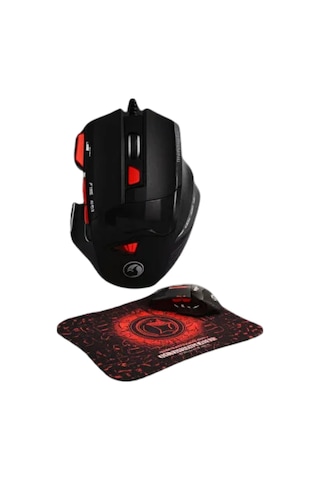 Işıklı Oyuncu Mouse Ve Mousepad Seti Ergonomik Tasarım Ve Rgb Aydınlatma Diğer