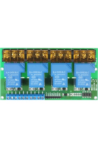 Geekyou 12v Dc 30a Dört Yollu Röle Modülü - Işık Koppu İzole - Yüksek/düşük Seviye Tetiklemeli Kontrol Kartı